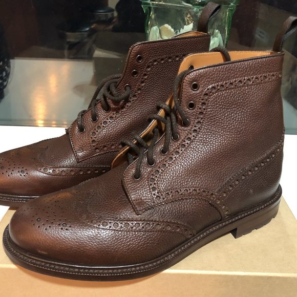 Velasca Leather Brogue Boots - Made in Italy - Picture 2 of 11